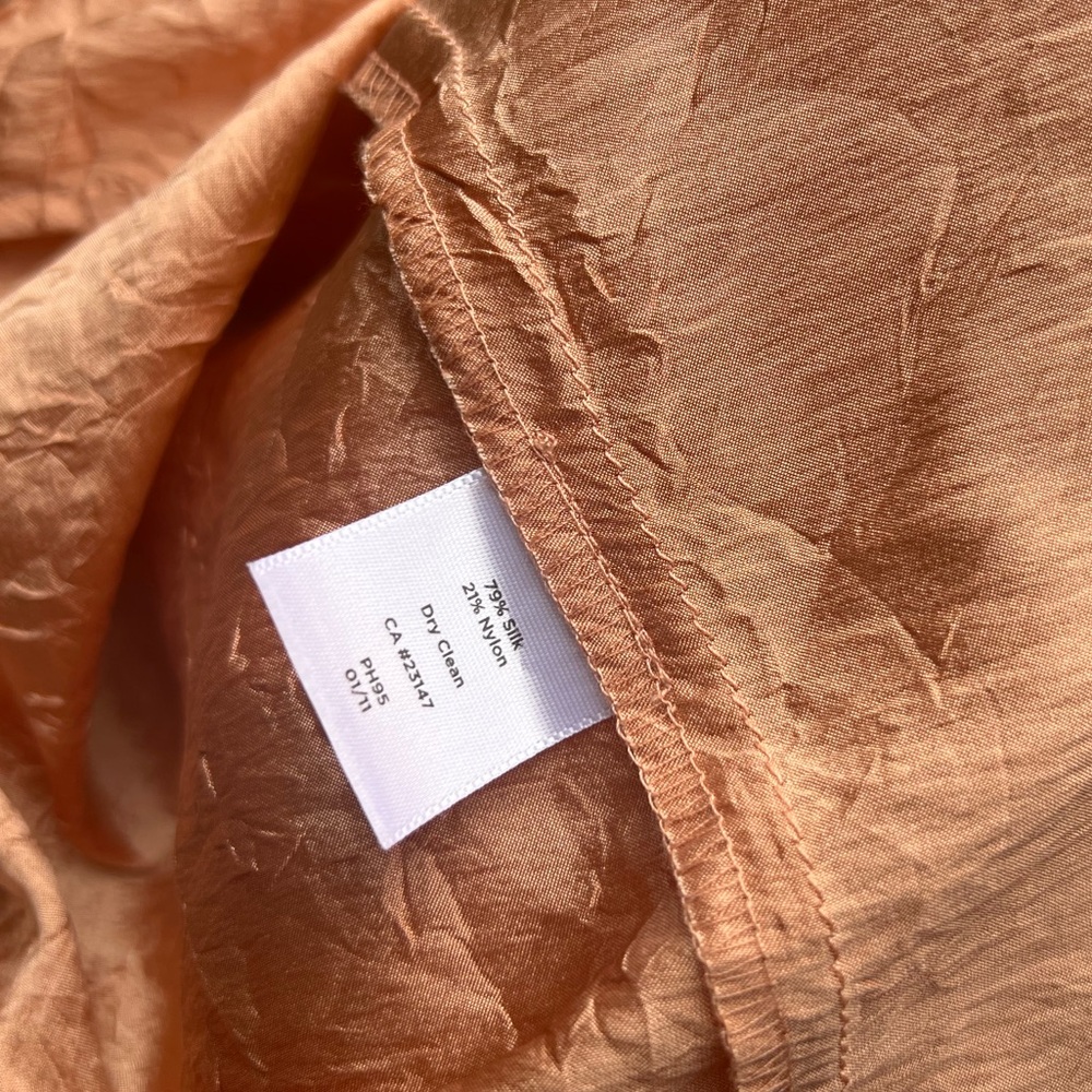 Crinkle Silk Romantic Ruffled Top - Picture 10 of 11